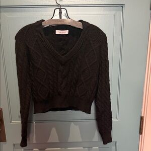 Ryan Roche Dark V-Neck Sweater